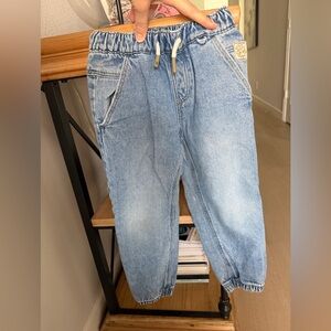 Zara Blue Denim Joggers